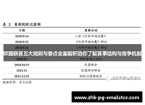 欧国联赛五大规则与要点全面解析助你了解赛事结构与竞争机制